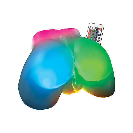 PDX Elite Go-Go Booty LED Mega Masturbator Frosted - Masturbators and Strokers