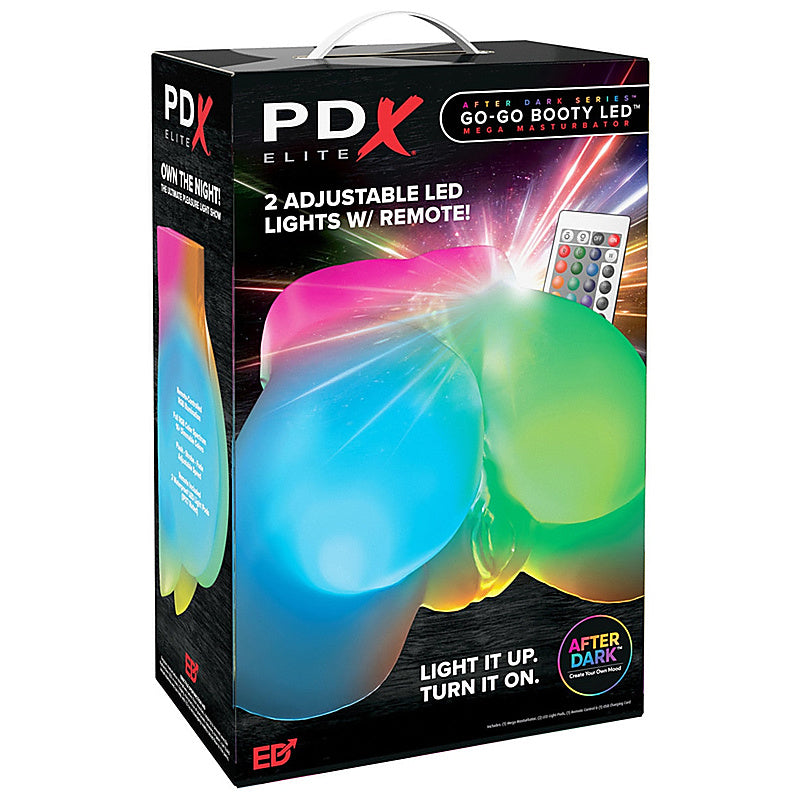 PDX Elite Go-Go Booty LED Mega Mens Masturbator - Masturbators and Strokers