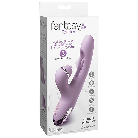 Fantasy For Her G-Touch Pulse Pro Rabbit Vibrator - Rabbit Vibrators