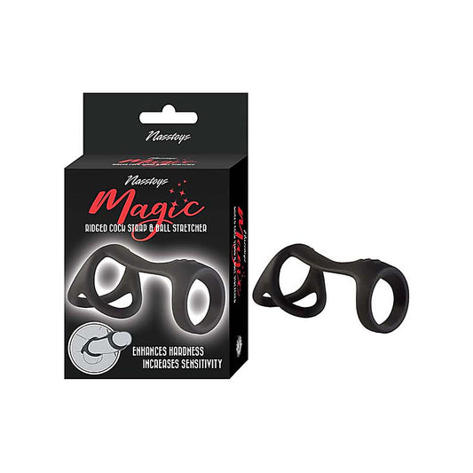 Magic Ridged Cock Strap and Ball Stretcher by Nasstoys - Ball Stretchers and Crushers