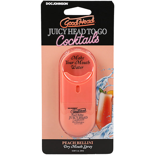 GoodHead Juicy Head Cocktails Dry Mouth Spray To-Go 9ml - Delay and Excite Sprays
