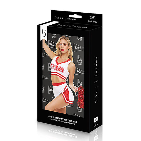 Gameday Hottie Cheerleader Costume Set by Baci Dreams - Fancy Dress Ups