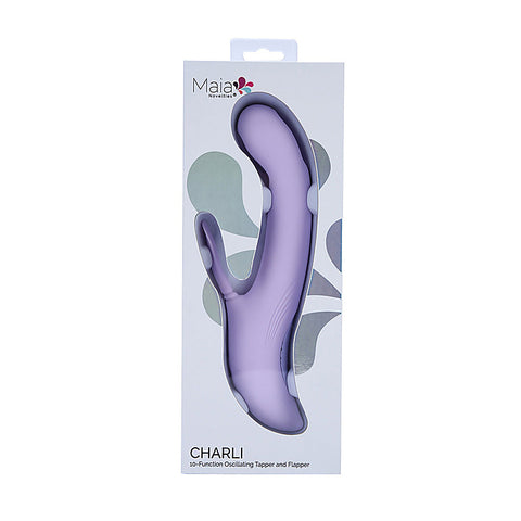 CHARLI USB Rechargeable Flapping & Tapping Rabbit Vibe - Rabbit Vibrators