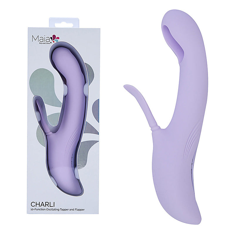 CHARLI USB Rechargeable Flapping & Tapping Rabbit Vibe - Rabbit Vibrators