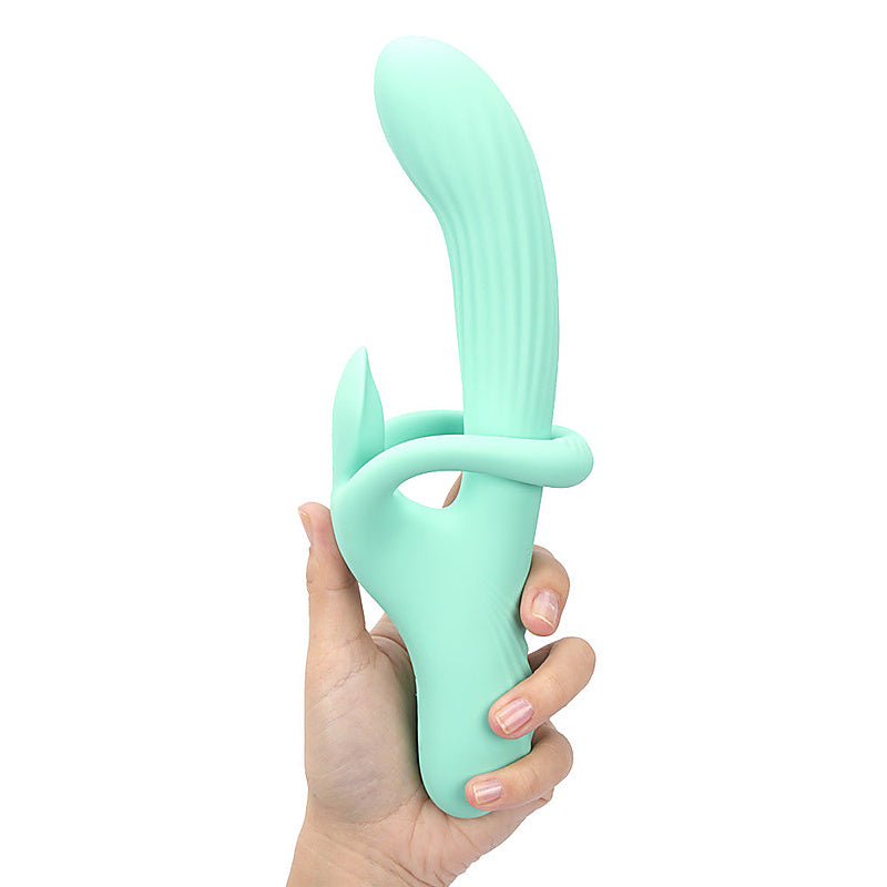 TENLEY USB Rechargeable Gyrating Rabbit Vibrator - Rabbit Vibrators