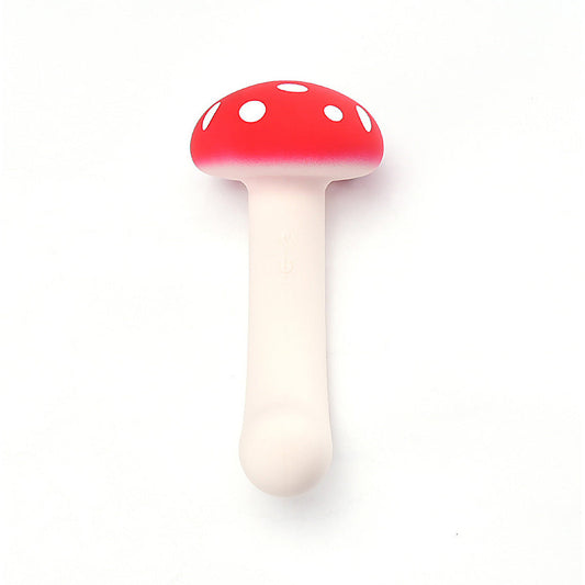 ALICE USB Rechargeable Dual Vibrating Mushroom Vibe - Personal Massagers
