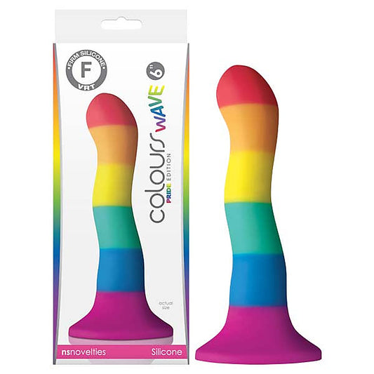 Colours Pride Edition 6 Inch Wave Dong by NS Novelties - Non-Realistic Dildos