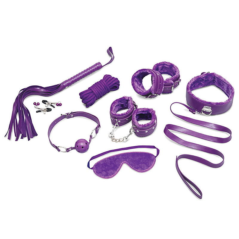 WhipSmart Fuzzy Everything You Need 12 Piece Bondage Kit - Bondage Kits