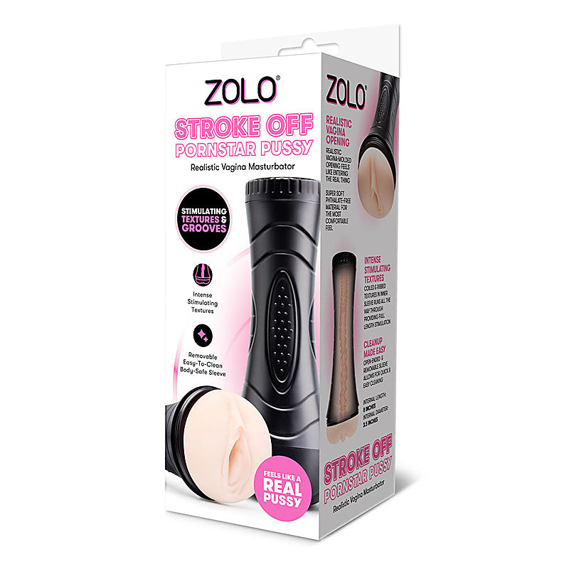 Zolo STROKE OFF Pornstar Pussy Vagina Stroker - Masturbators and Strokers