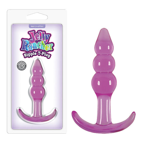 Jelly Rancher Ripple T Shape Butt Plug by NS Novelties - Butt Plugs
