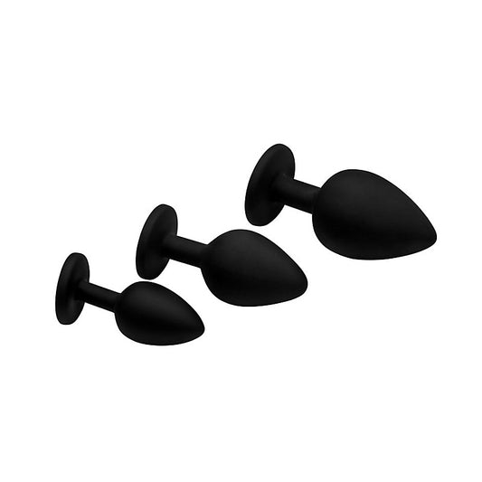 Dirty Words 3 Piece Anal Plug Set by XR Brands - Butt Plugs