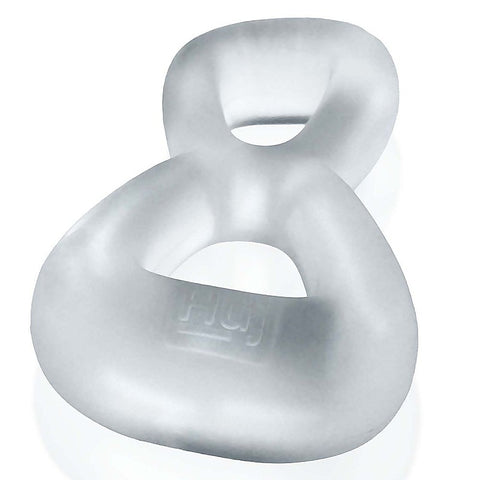 Boomerang Double Cockring Ball Stretcher by Hunkyjunk - Ball Stretchers and Crushers