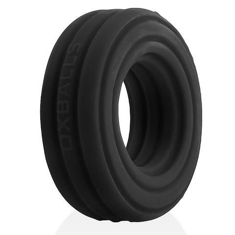 Roto Grooved Gripper Ribbed Cockring by Hunkyjunk - Stretchy Cock Rings