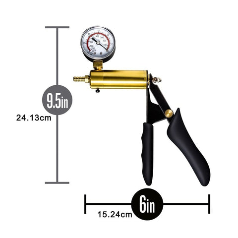 Brass Hand-Held Male Vacuum Penis Pump by BDStyle - Penis Pumps And Stretchers