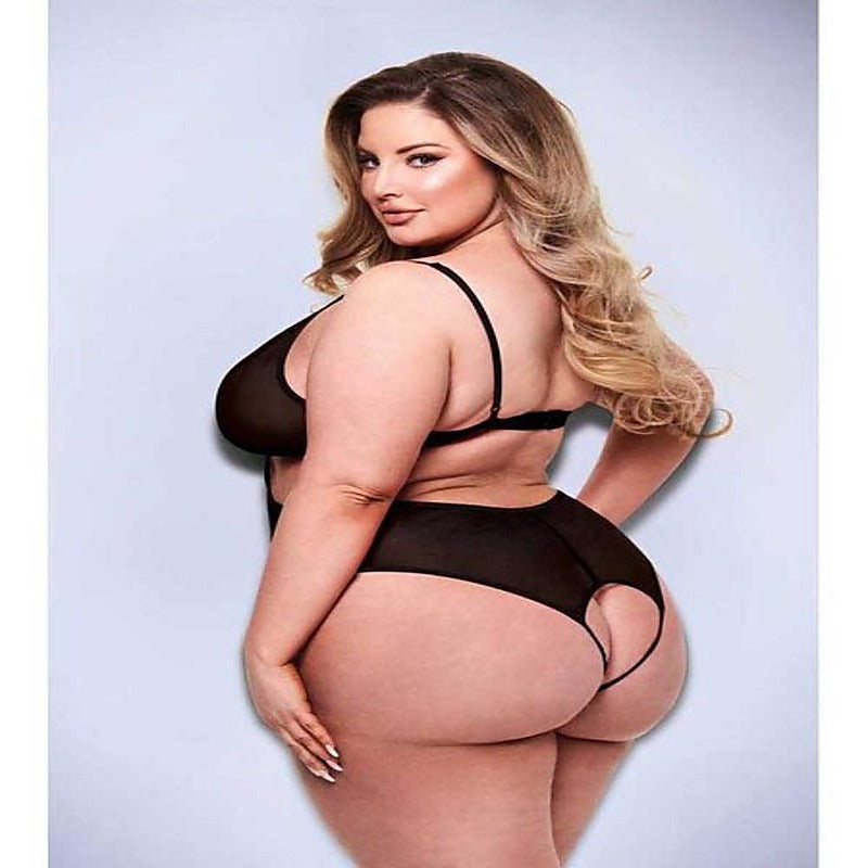 Sexy Crotchless Mesh Womens Teddy by Baci Lingerie - Teddies and Bodysuits