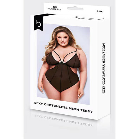 Sexy Crotchless Mesh Womens Teddy by Baci Lingerie - Teddies and Bodysuits