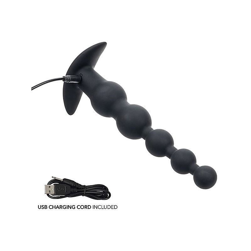 Rechargeable X-5 Power Anal Beads by California Exotics - Anal Beads and Balls