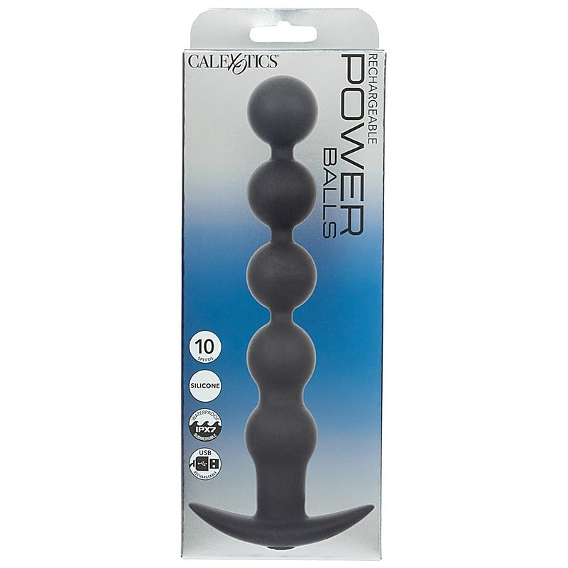 Rechargeable Power Anal Balls by California Exotics - Anal Beads and Balls