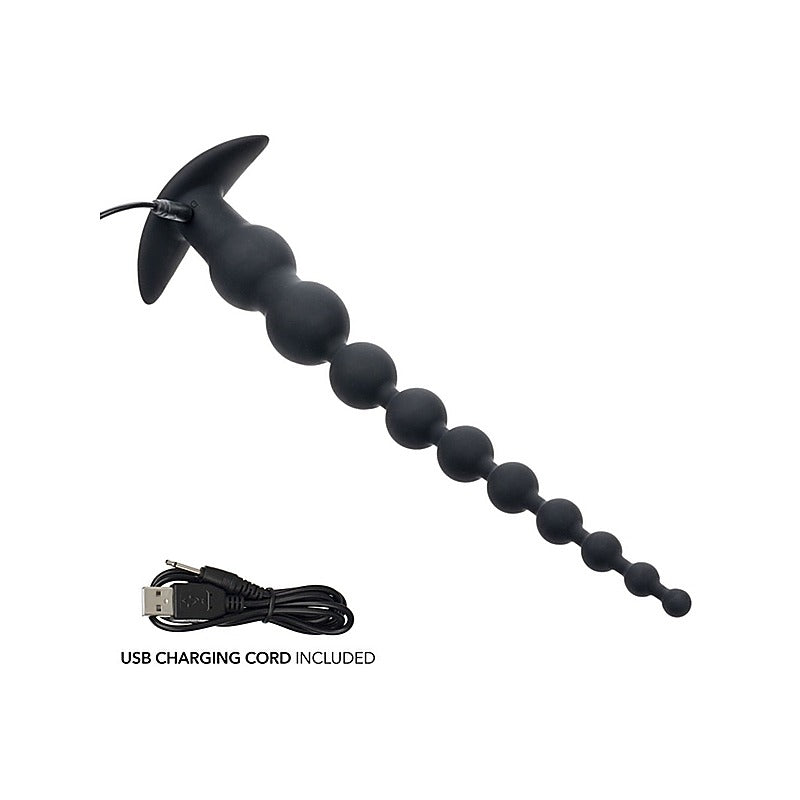 Rechargeable X-10 Power Anal Beads by California Exotics - Anal Beads and Balls