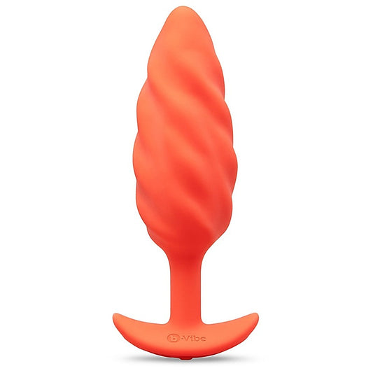 Swirl Texture Rechargeable Anal Plug by B-Vibe