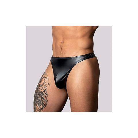 Male Power Liquid Onyx 2.0 Wet Look Thong by Magic Silk