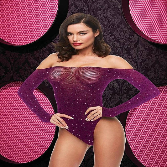 Off The Shoulder Sparkle Teddy by Xgen Products - Teddies and Bodysuits