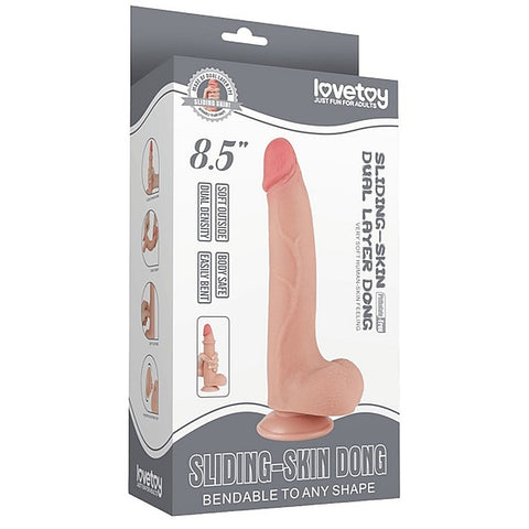 8.5 Inch Sliding Skin Dual Density Dong by Lovetoy
