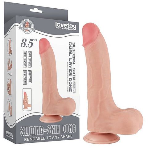 8.5 Inch Sliding Skin Thick Realistic Dong by Lovetoy