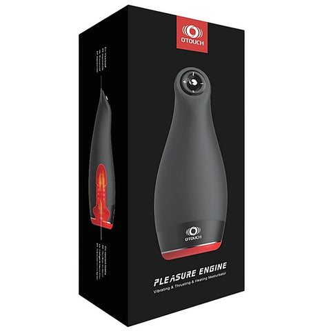 PLEASURE ENGINE Thrusting Heated Masturbator by Shots Toys