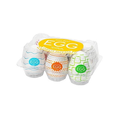 Egg Variety Pack Standard Textured Strokers by Tenga