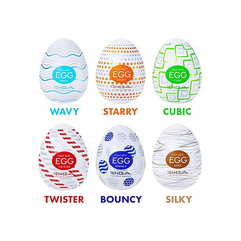 Egg Variety Pack Standard Textured Strokers by Tenga