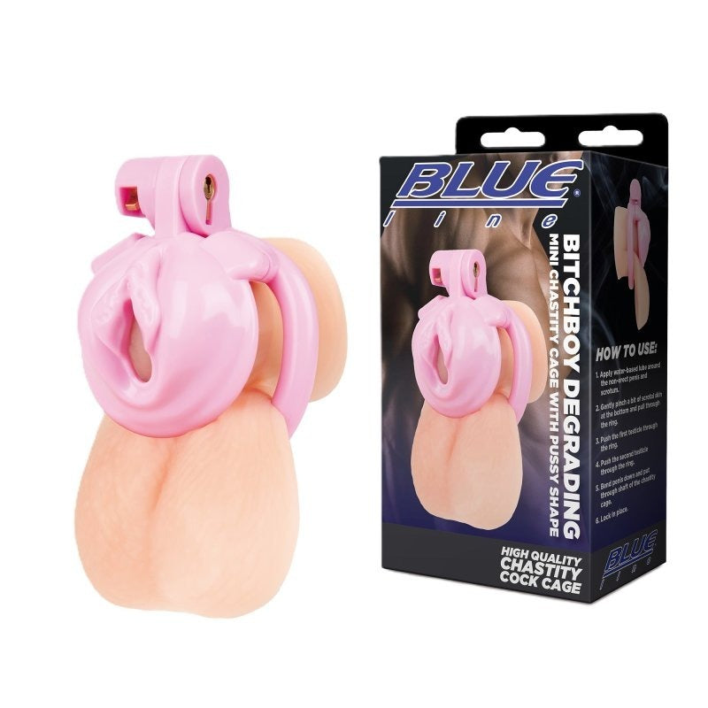 Bitchboy Degrading Mini Chastity Cage by Electric EEL Inc - Male Chastity