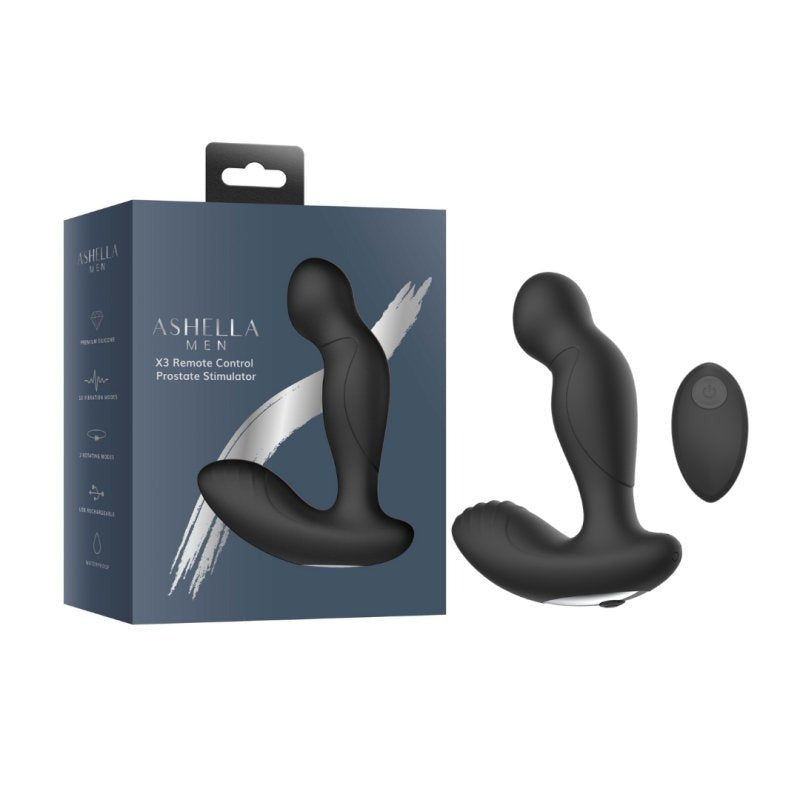 X3 Remote Control Men Prostate Stimulator by Ashella - Prostate Toys