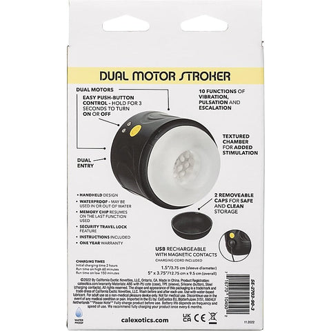 Boundless Dual Motor Vibrating Stroker by California Exotics - Masturbators and Strokers