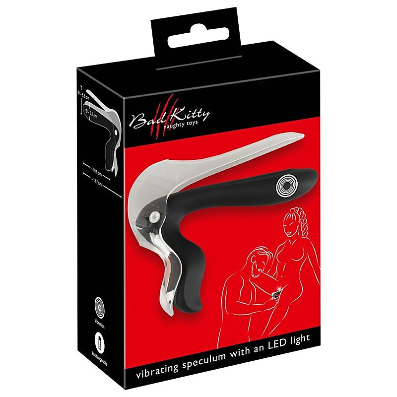 Bad Kitty Vibrating LED Speculum by Orion - Nipple and Clit Clamps