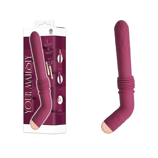 Your Majesty Rechargeable Thrusting Vibrator by Nanma - G-Spot Vibrators