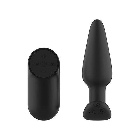 Silicone Vibrating Butt Plug with Remote by Passion Play