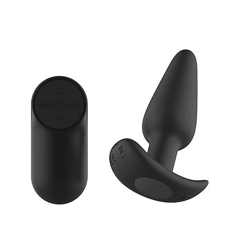 Silicone Vibrating Butt Plug with Remote by Passion Play