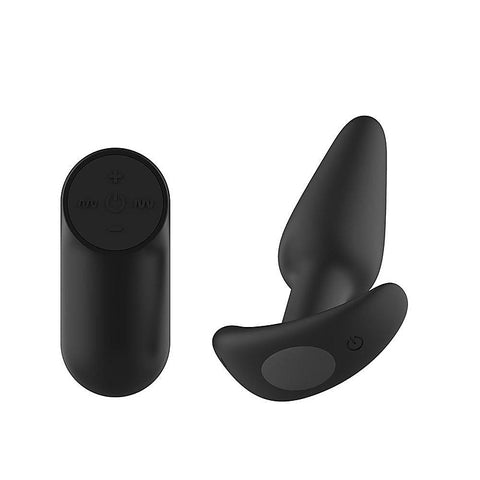 Silicone Vibrating Butt Plug with Remote by Passion Play