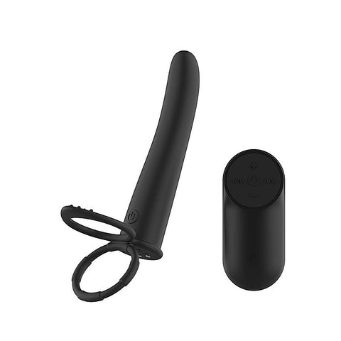 Vibrating Double Penetrator with Remote by Passion Play