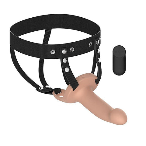 Vibrating Smooth Hollow Strap-On by Passion Play