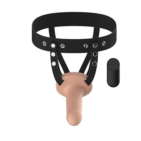 Vibrating Smooth Hollow Strap-On by Passion Play