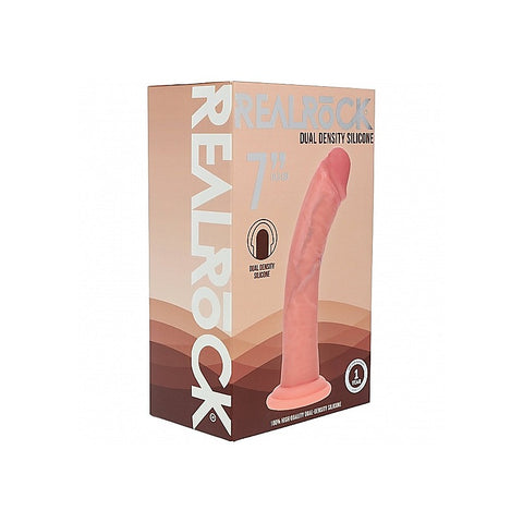 REALROCK 7in Curved Dual Density Silicone Dildo by Shots
