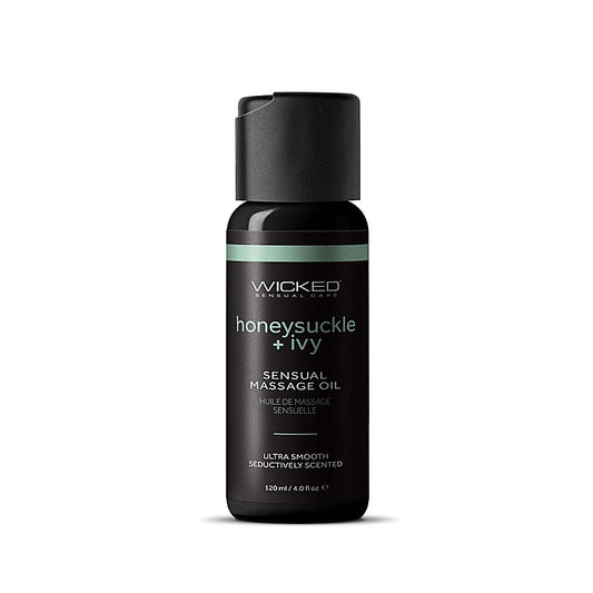Honeysuckle + Ivy Scented Massage Oil by Wicked - Bath and Intimate Fragrances