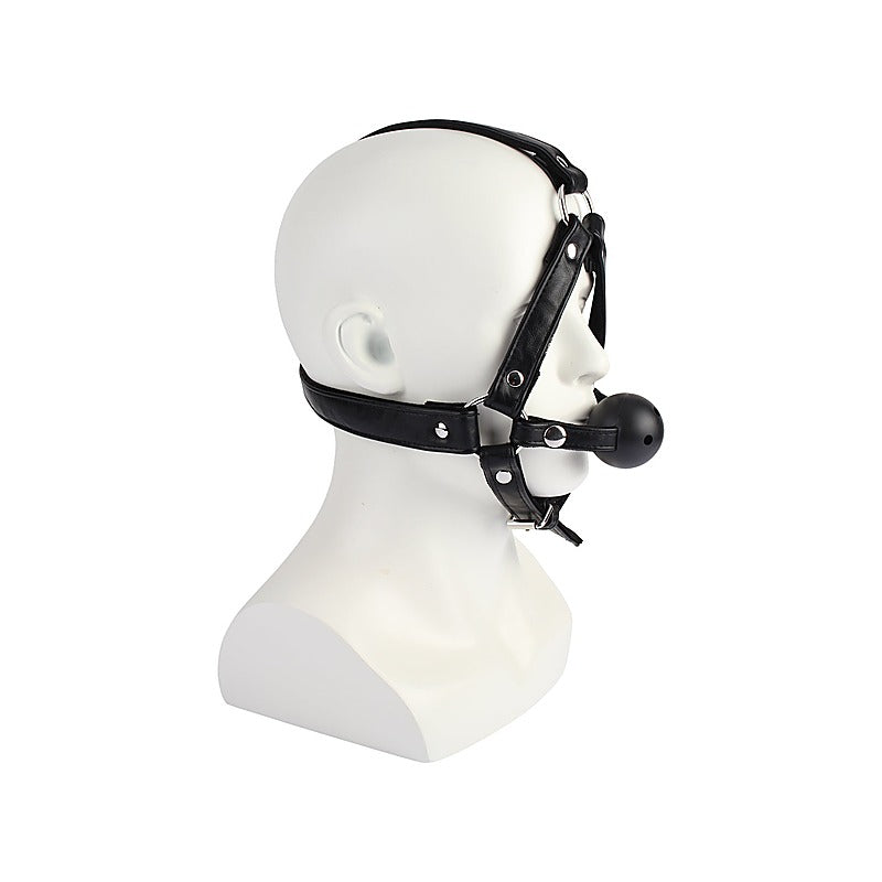 Adjustable Head Harness with Ball Gag by Chisa - Bondage Gags and Bits