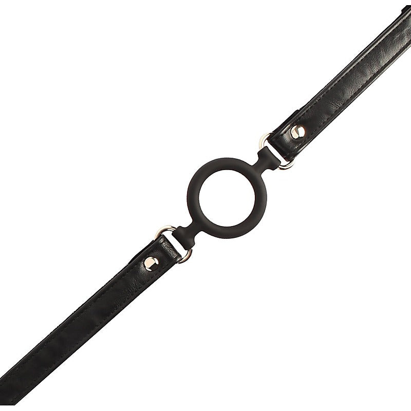 Noir O-Ring Silicone Bondage Mouth Gag by Chisa - Bondage Gags and Bits