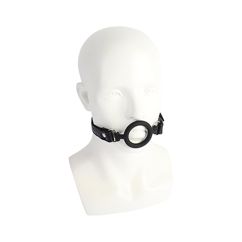 Noir O-Ring Silicone Bondage Mouth Gag by Chisa - Bondage Gags and Bits