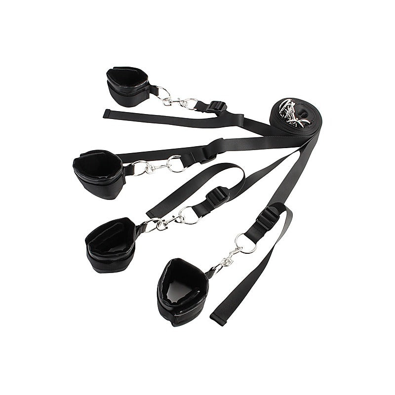 Naughty Bed Restraint System with Cuffs by Chisa - Cuffs And Restraints