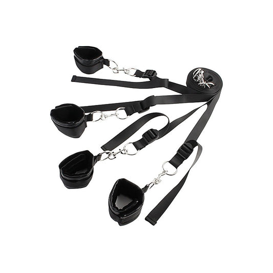 Naughty Bed Restraint System with Cuffs by Chisa - Cuffs And Restraints