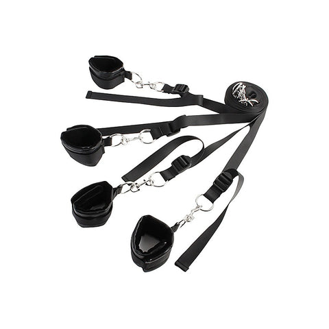 Naughty Bed Restraint System with Cuffs by Chisa - Cuffs And Restraints